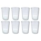 Kit 8 Copos Vidro Para Agua Suco 200 ml Arizona Pontilhado