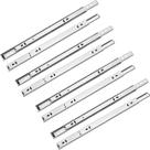 Kit 8 Corrediça Gaveta Trilho Telescópico 40cm 4 Pares 15kg