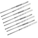 Kit 8 Corrediças Telescópica Reforçada 40cm 45kg Trilho