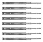 Kit 8 Corrediças Telescópicas de 25cm (10") Zincada 4 Pares