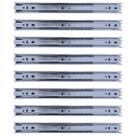Kit 8 Corrediças Telescópicas de 30cm (12") Zincada 4 Pares Kit 8 Corrediças Telescópicas de 30cm (12") Zincada 4 Pares