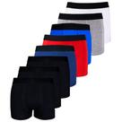 Kit 8 Cuecas Boxer Box Algodão Cotton Lisa Básica Casual