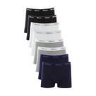 Kit 8 Cuecas Boxer Cotton Mash (111.02) Preto/Branco/Mescla/Azul