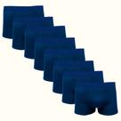 Kit 8 Cuecas Masculinas Boxer Cotton Basic Wilson Azul Kit 8 Cuecas Masculinas Boxer Cotton Basic Wilson Azul