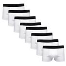 Kit 8 Cuecas Masculinas Boxer Cotton Basic Wilson Branco Kit 8 Cuecas Masculinas Boxer Cotton Basic Wilson Branco
