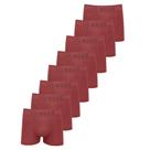 Kit 8 Cuecas Masculinas Boxer Microfibra Huxter Vinho