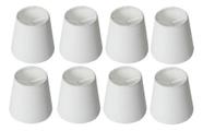 Kit 8 Cupula Pequena Para Abajur Tecido Algodao Encaixe Presilha Vela Kit 8 Cupula Pequena Para Abajur Tecido Algodao Encaixe Presilha Vela