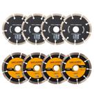 Kit 8 Disco Serra Circular Lâmina Mármore Concreto 115mm