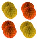 Kit 8 enfeite bola colmeia dobravel 30cm