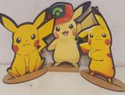 Kit 8 Enfeite des Mesa Decoração Mdf Festa Pokemon Kit 8 Enfeite des Mesa Decoração Mdf Festa Pokemon