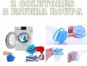 Kit 8 Esfera lava roupa Mágica 2 Filtro Coletor P/ Lavadora