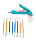 Kit 8 Estecas para Modelar Com Caneta Confeiteiro para Bolos