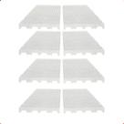 Kit 8 Estrado Piso Pallet Plástico Resistente 25x50 Branco