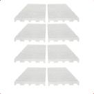 Kit 8 Estrado Piso Pallet Plástico Resistente 25x50 Branco
