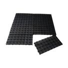 Kit 8 Estrados Piso Plastico Encaixe Preto Leve 25x50x2,5cm