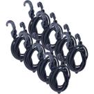 Kit 8 Extensor Corda Elástico 1,5M Gancho Plástico Amarrar Carga Bagageiro Moto Lona Camping Kit 8 Extensor Corda Elástico 1,5M Gancho Plástico Amarrar Carga Bagageiro Moto Lona Camping
