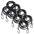 Kit 8 Extensor Corda Elástico 2,0M Gancho de Ferro Amarrar Carga Bagageiro Moto Lona Camping