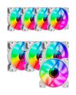 Kit 8 Fans Gamemax Argb Austra White 120mm Gamer