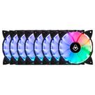 Kit 8 Fans Mancer Z100 RGB Com Controladora 120mm - MCR-Z10RGB-01