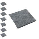 Kit 8 Feltro Adesivo Protetor Para Sofá Cadeira Mesa Moveis Anti-risco Para Piso Cinza 40mm Quadrado
