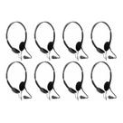 Kit 8 Fone Ouvido Headset Office Stereo USB Microfone Call Center Atendente Home Bright Tipo C