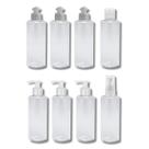Kit 8 Frascos Viagem Armazenagem Cosméticos 100ml Cilindrico