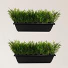 kit 8 galhos folhagens planta artificial bambu 35cm enfeites para sala paineis de plantas
