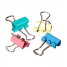 Kit 8 Grampos Prendedor Papel Em Metal Colorido Tons Pastel,