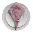 Kit 8 Guardanapos de Mesa Posta 40cm X 40cm Com Anel Jacquard Adamascado