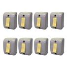 Kit 8 Interruptor Silentoque Sobrepor Simples 10a 1500 Pial