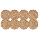 Kit 8 Jogo Americano Fibra Natural Jacinto 38Cm Rafimex