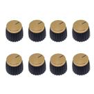 Kit 8 Knob Amplificador Estilo Marshall Dourado Gold ABS