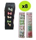 Kit 8 Laços pequeno c/ Presilha Estampas sortidas Infantil Kit 8 Laços pequeno c/ Presilha Estampas sortidas Infantil