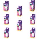 Kit 8 Lâmpada Led Bulbo 11w = 75w 1018lm Bivolt Philips 3000k amarela Cor Da Luz Branco-quente