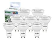 Kit 8 Lâmpada Led Dicroica Mr16 Gu10 7w 4000k Luz Neutra Bivolt