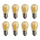 Kit 8 Lâmpada Led Filamento G45 2W 2200K Retrô Vintage Delis