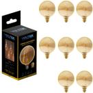 Kit 8 Lâmpada Led Filamento Retrô Borda Flame 4w Biv 2200k