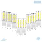 Kit 8 Lâmpadas De Led Halopin G9 5W Branco Frio (6000K)
