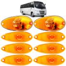 KIT 8 Lanterna Lateral Ônibus Bolha Peixinho LED BIVOLT