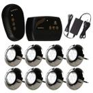 Kit 8 LED RGB 9W Inox + Comando Iluminação Piscina Luxpool Kit 8 LED RGB 9W Inox + Comando Iluminação Piscina Luxpool