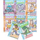 Kit 8 Livros de Passatempos Picnic Cripto Criptonic 28 Páginas Nível Fácil, Médio e Difícil
