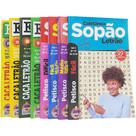 Kit 8 Livros Passatempos Coletânea Caça Palavras Exatas Sopão Letrão