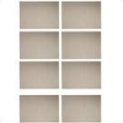 Kit 8 Lugar Americano Prático Resistente em Frame 45x30 Nude