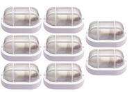 Kit 8 Luminária Arandela Tartaruga Ultron Externa Com Grade