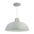 Kit 8 Luminária Pendente Retro 34cm Com Interior Branco Brilho Com Fiação 110/220v Kit 8 Luminária Pendente Retro 34cm Com Interior Branco Brilho Com Fiação 110/220v