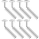 Kit 8 Luminárias Direcionáveis em Alumínio Branco 4x15cm G9 Spots Neo Dital Iluminação