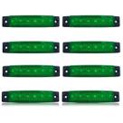 Kit 8 Luz de Cortesia e Navegação 12v Com 6 Leds Para Barco Lancha Caiaque Iate Náutica Carretinha Caminhão