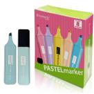 Kit 8 Marca Textos Bismark YES Azul Pastel Alta Qualidade de Marcação Durabilidade Material Escolar Kit 8 Marca Textos Bismark YES Azul Pastel Alta Qualidade de Marcação Durabilidade Material Escolar