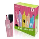 Kit 8 Marca Textos Bismark YES Rosa Pastel Alta Qualidade de Marcação Durabilidade Material Escolar Kit 8 Marca Textos Bismark YES Rosa Pastel Alta Qualidade de Marcação Durabilidade Material Escolar
