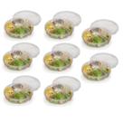 Kit 8 Marmitas Conservadora de Alimentos 4 Divisórias 22x5CM